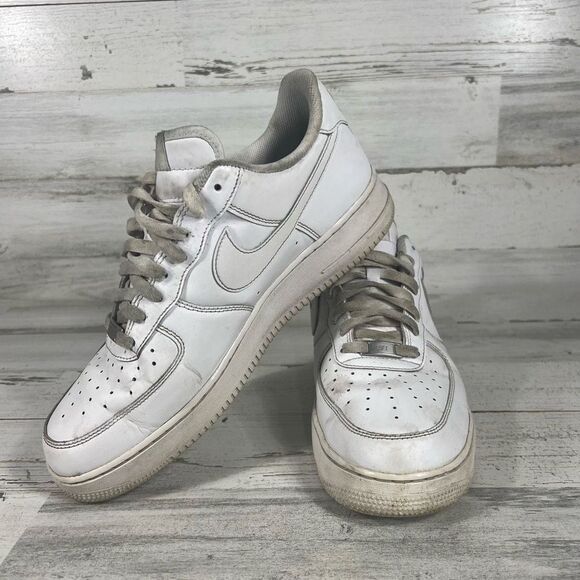 Nike Men's Air‎ Force 1 LE Low Triple White Sneakers DH2920-111 Size 12 US - Picture 5 of 8